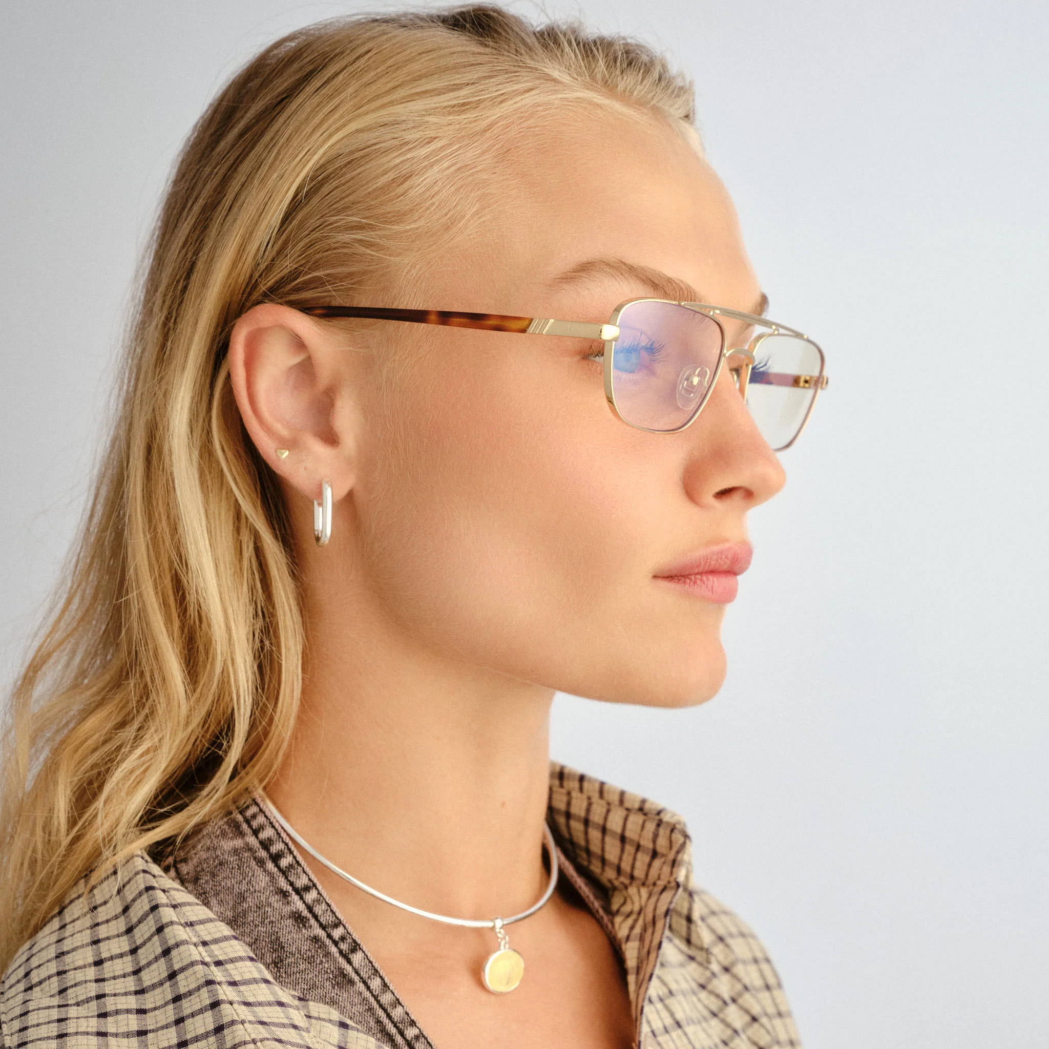LE MIMI | GOLD BLUE LIGHT LENS - Image 7
