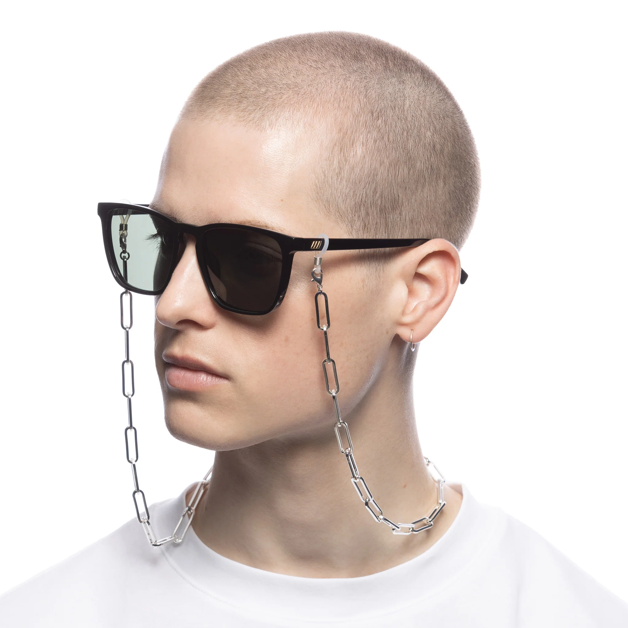 BOLD LINK NECK CHAIN | SILVER - Image 8